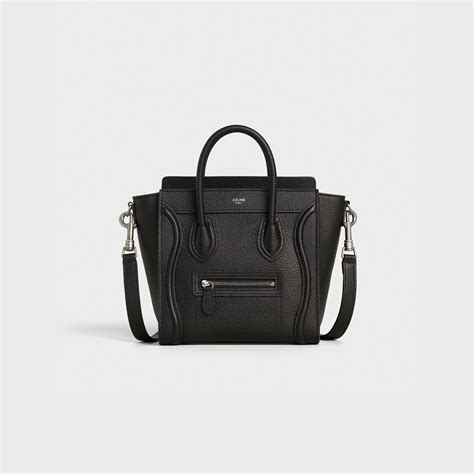 black celine nano luggage bag price